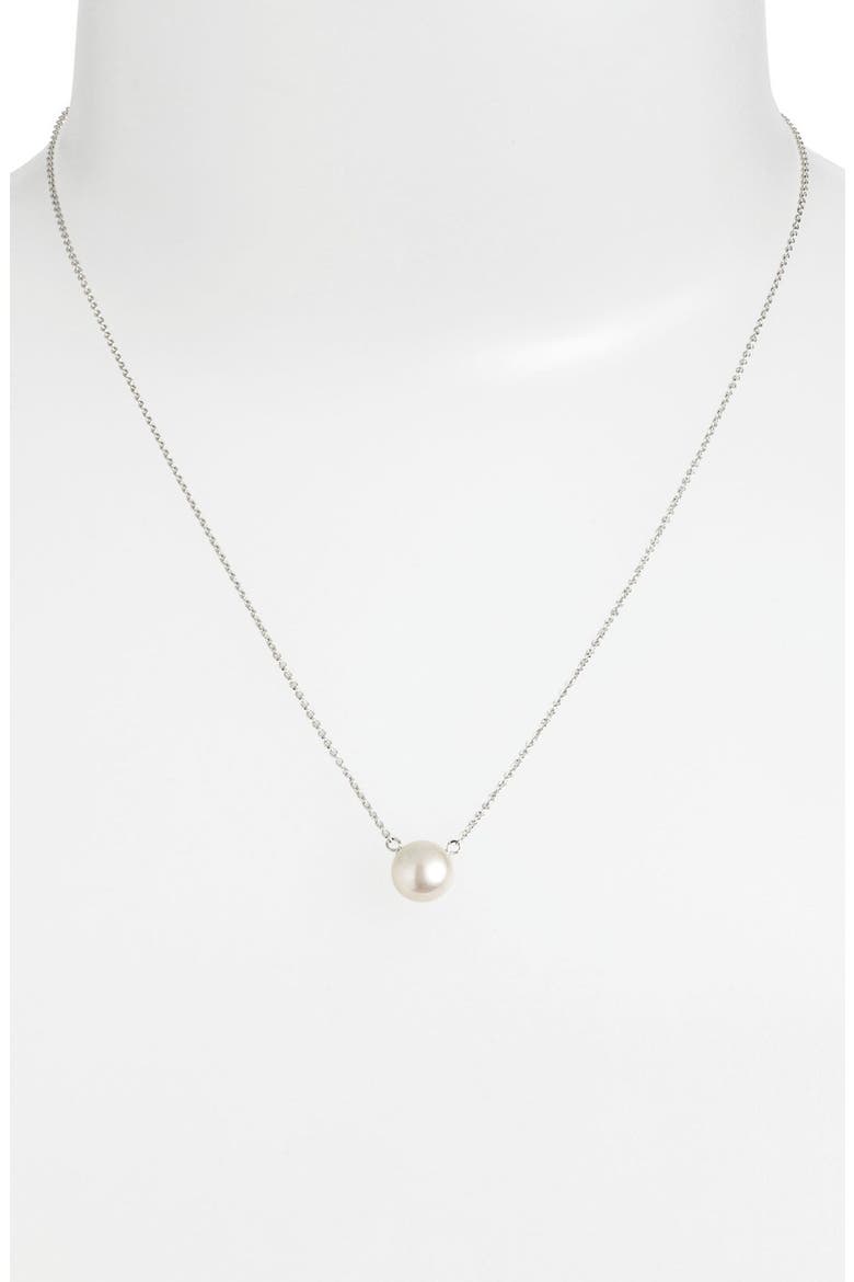 Freshwater Pearl Pendant Necklace, Alternate, color, PEARL / SILVER