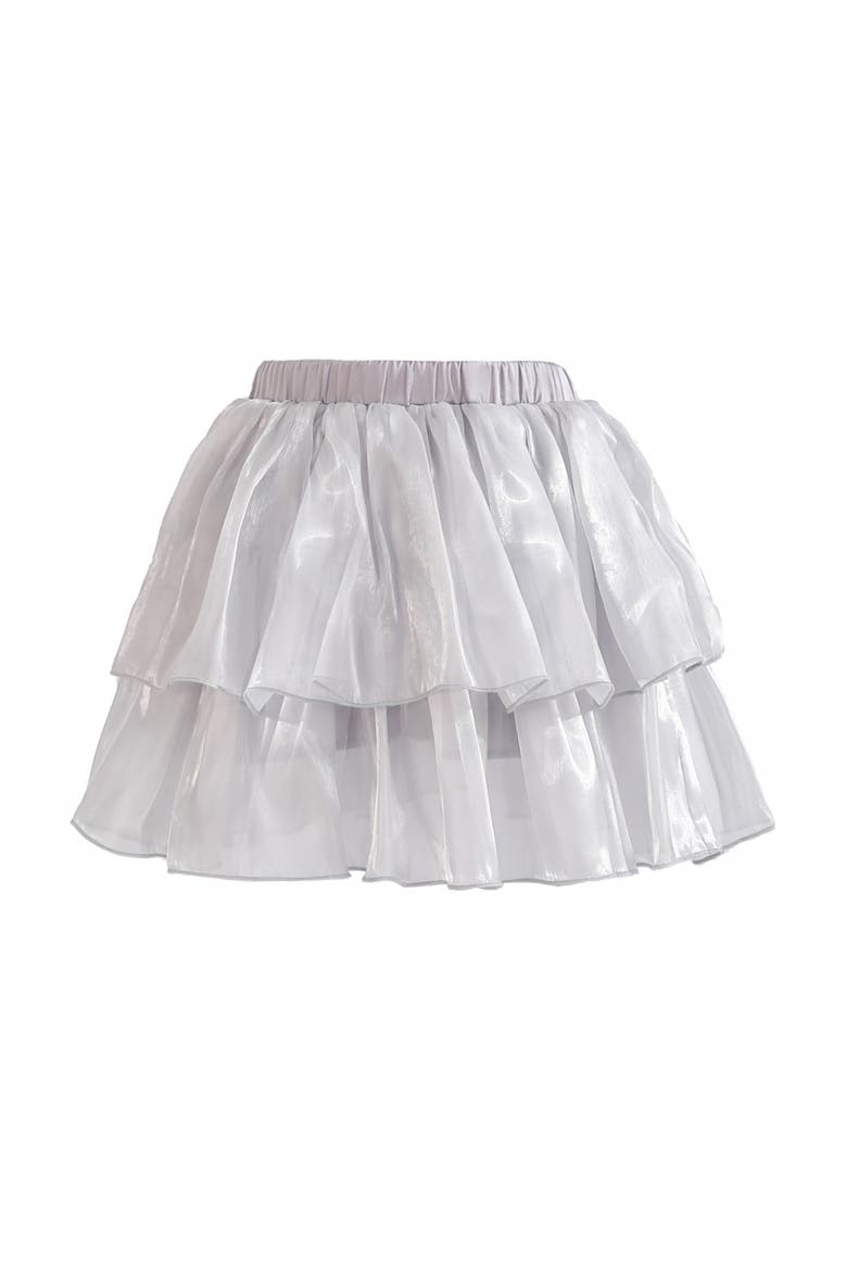 Sylvara Sequin Ruffle Skirt Set, Alternate, color, Light Purple