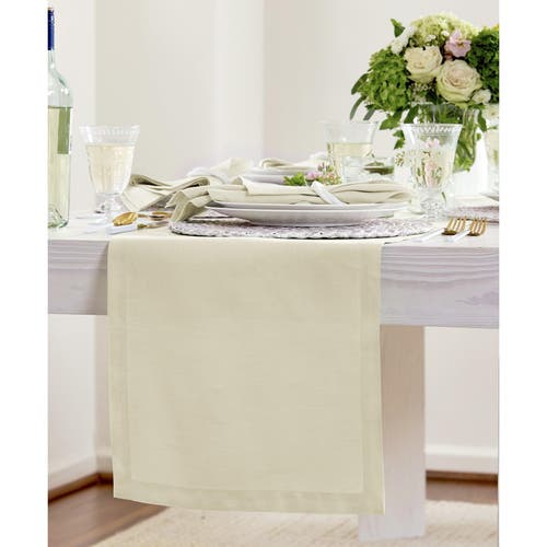 Solino Home Linen Table Runner In Brown