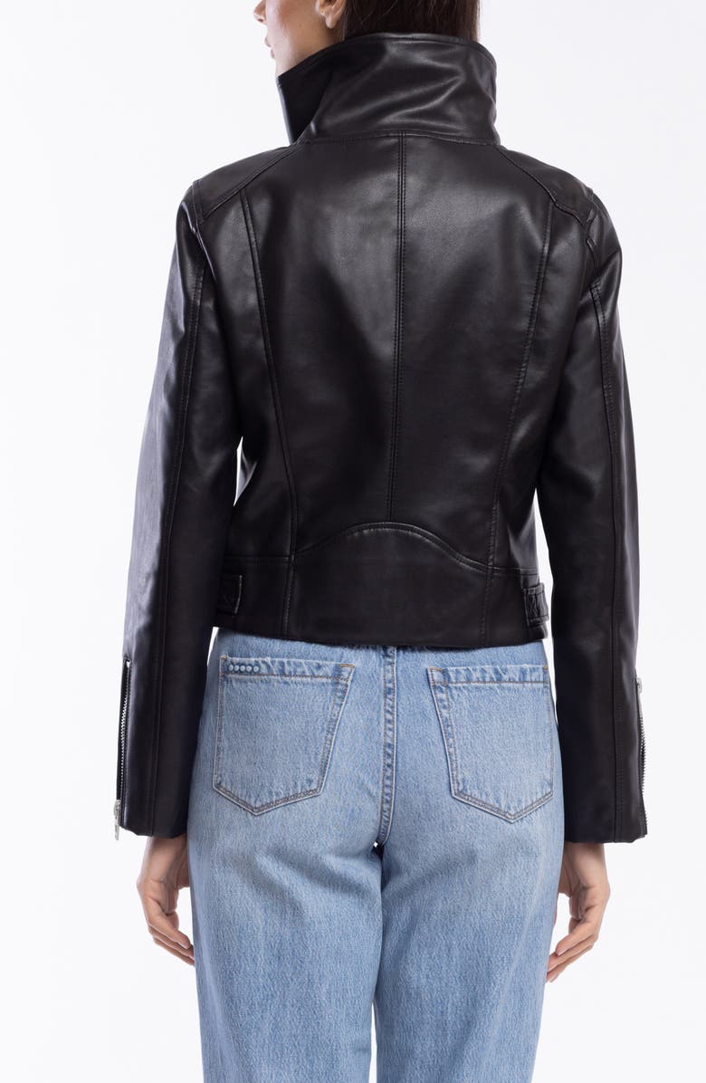 BLANKNYC Faux Leather Moto Jacket, Alternate, color, 