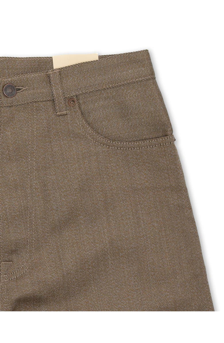 Fortela Wide Leg Wool Trousers, Alternate, color, Olive