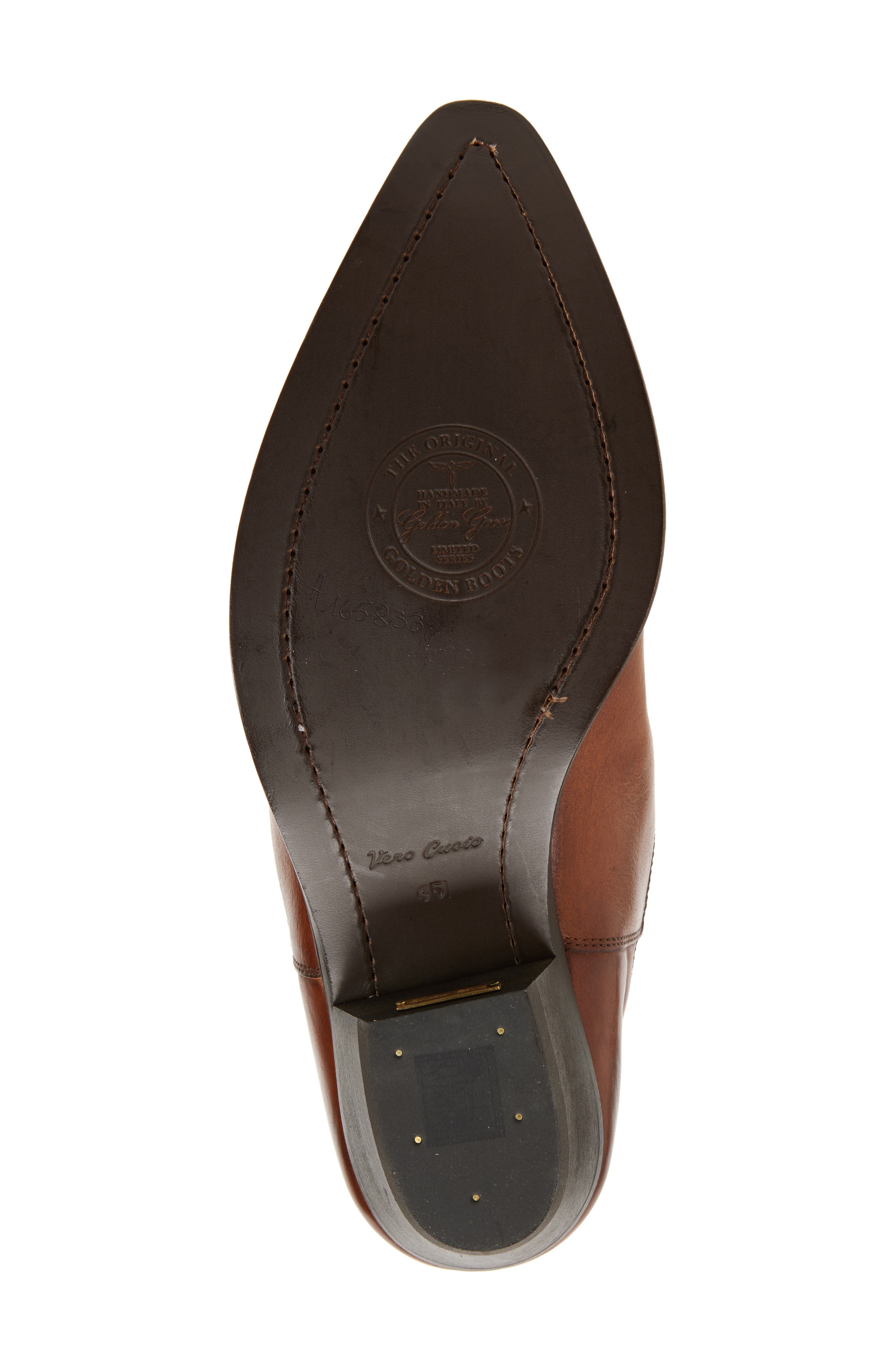 Golden Goose Wish Star Short Western Boot, Alternate, color, Tan