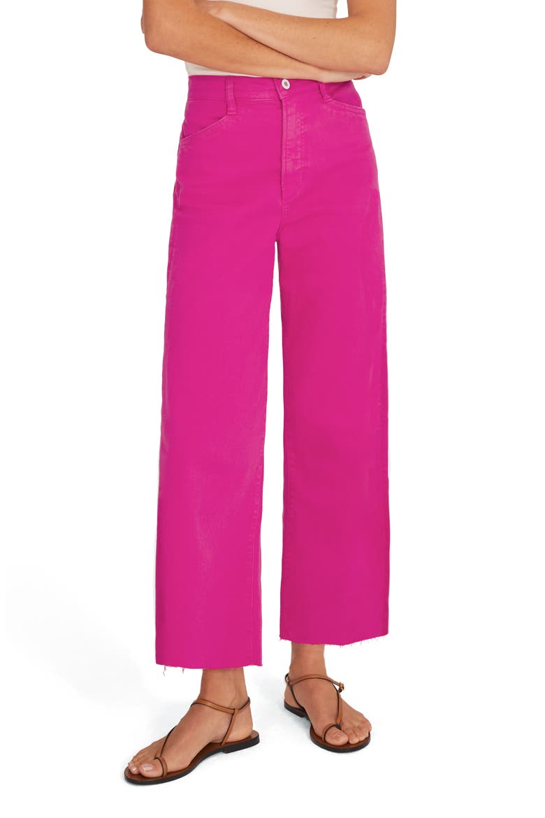 The Misha Wide Leg Jeans, Main, color, PINK PEACOCK
