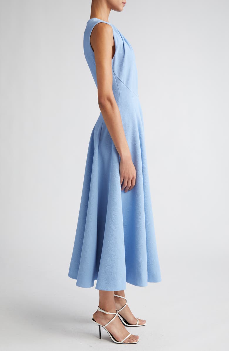 Emilia Wickstead Marlen Pleated Double Crepe A-Line Dress, Alternate, color,