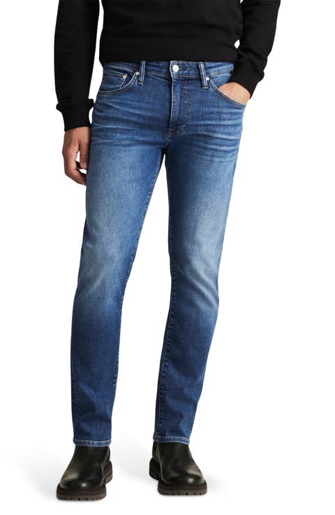 Marcus Slim Straight Leg Jeans (Mid Brushed Classic Vintage)
