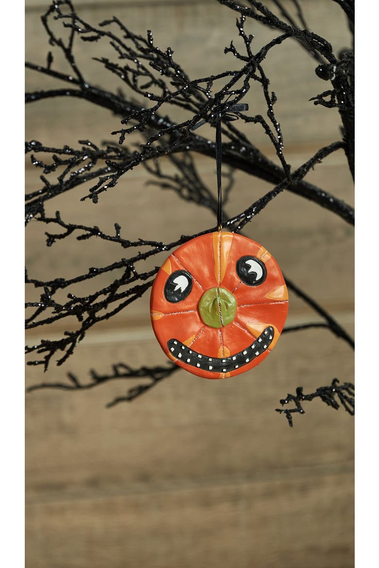 Gilda Witch Halloween Joe Spencer Gathered Traditions Ornament, Alternate, color, Orange