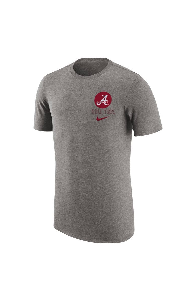 Nike Men's Nike Heather Gray Alabama Crimson Tide Retro Tri-Blend T-Shirt, Alternate, color, 
