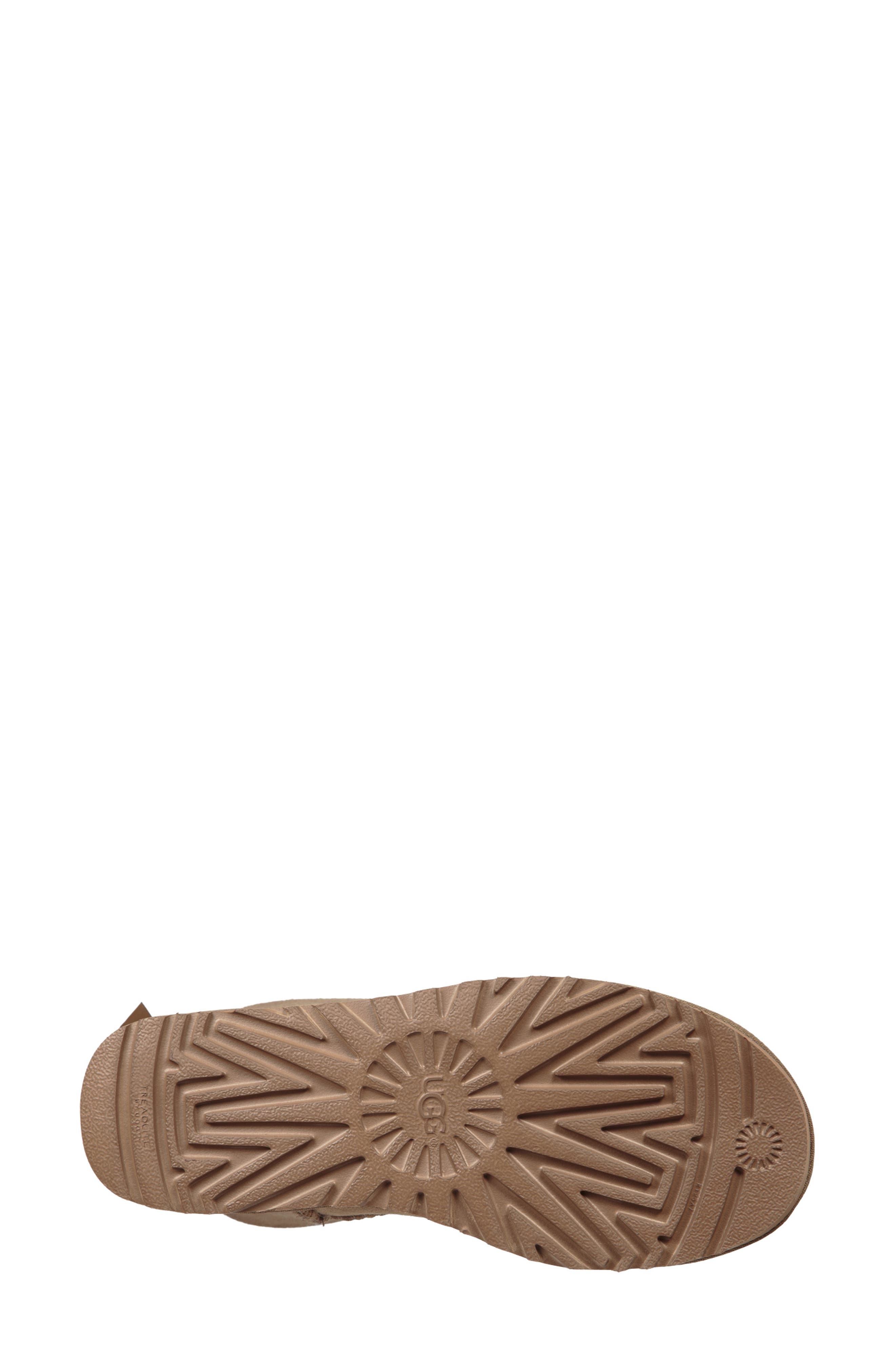 Mini Bailey Bow II Genuine Shearling Bootie, Alternate, color, ANTELOPE SUEDE