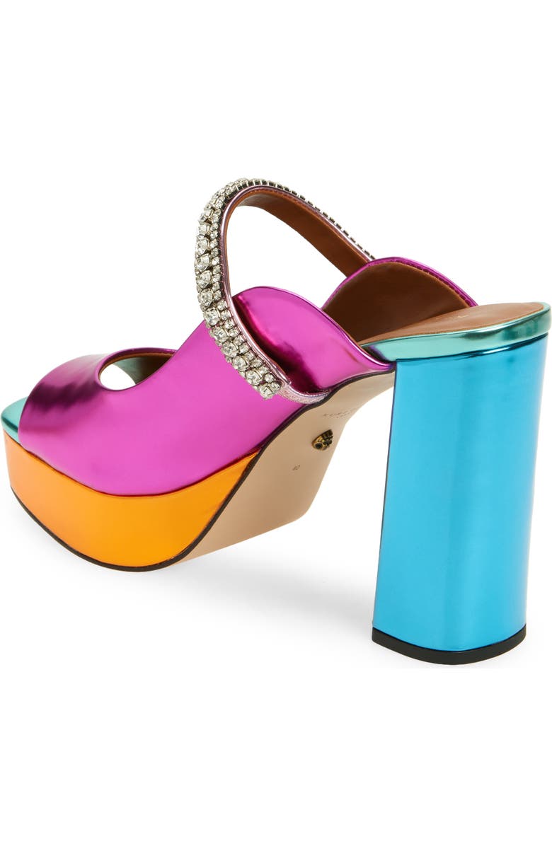 Kurt Geiger London Duke Platform Peep Toe Mule, Alternate, color, Pink Multi