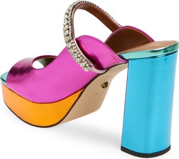 Duke Platform Peep Toe Mule