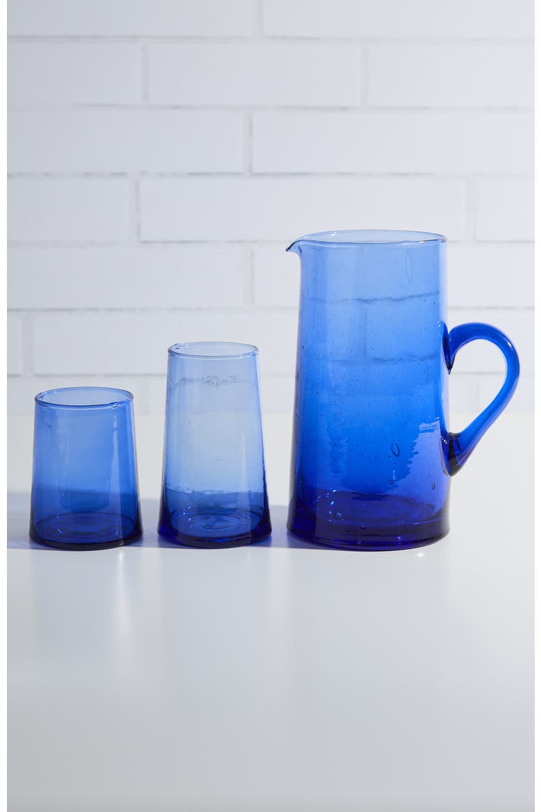 Moroccan Cone Jug, Alternate, color, BLUE