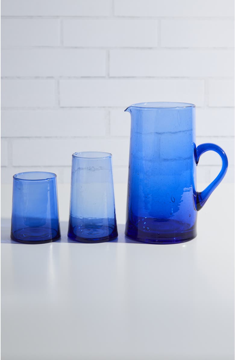 Verve Culture Moroccan Cone Jug, Alternate, color, Blue