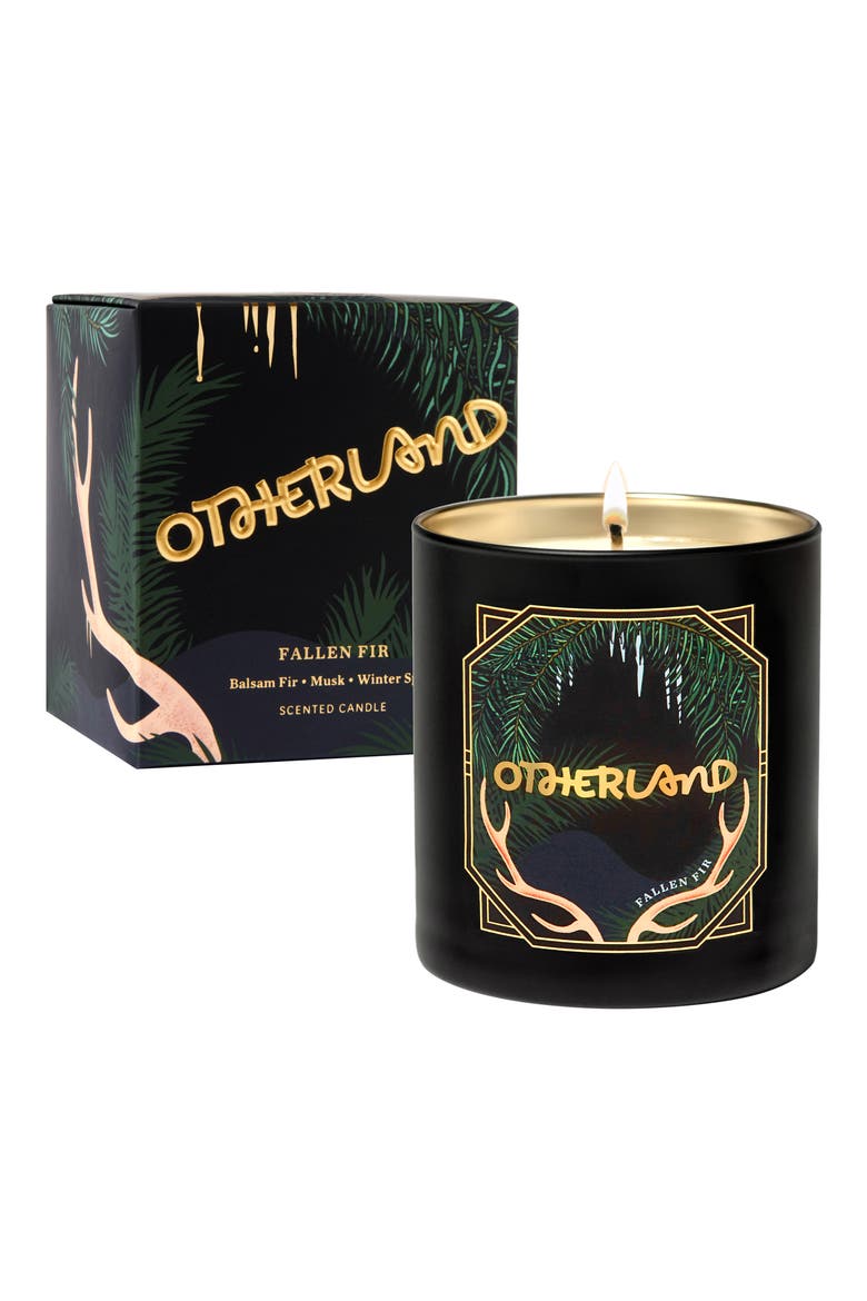 Gilded Fallen Fir Scented Holiday Candle, Alternate, color, FALLEN FIR
