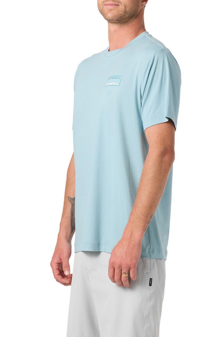 Triple Stack UPF Performance T-Shirt, Alternate, color, STONE BLUE