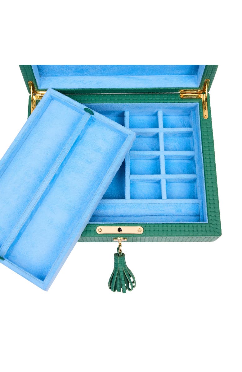 Rapport London Charlotte Jewelry Box, Alternate, color, Green