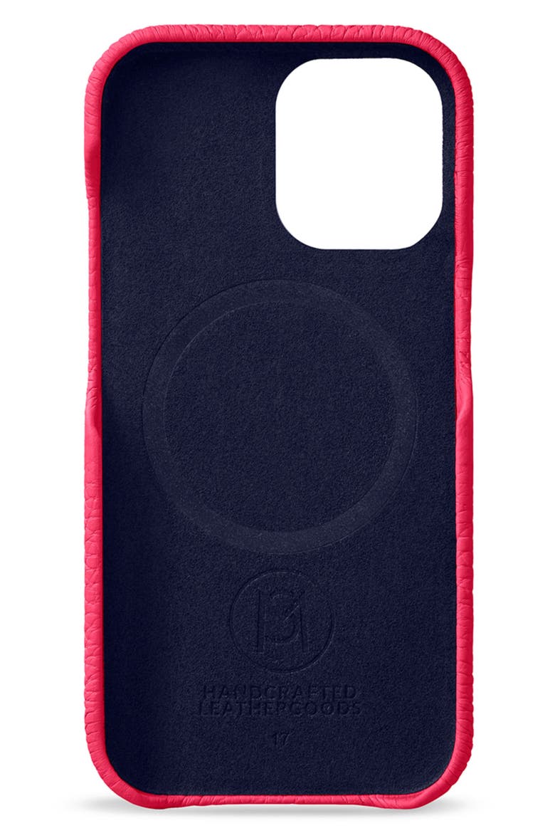 Leather Phone Case iPhone 17, Alternate, color, Shibuya Fuchsia