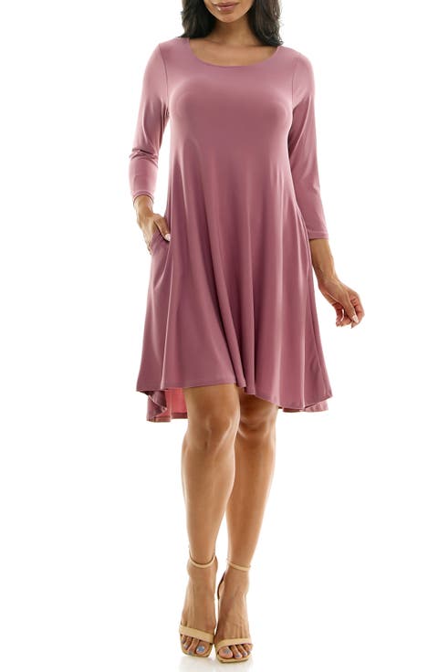 High-Low Trapeze Dress