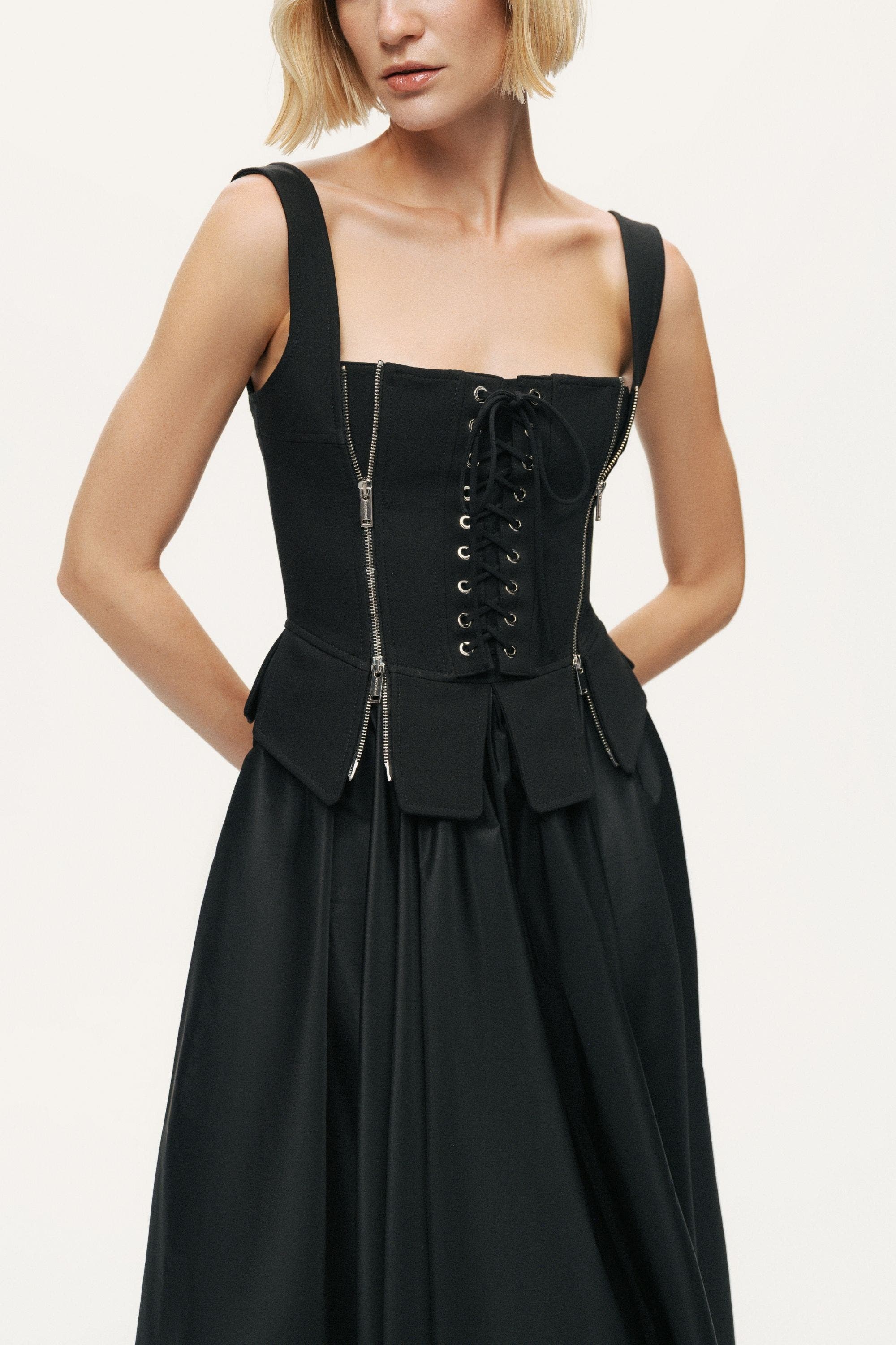 Laced Corset Maxi Dress - image 2