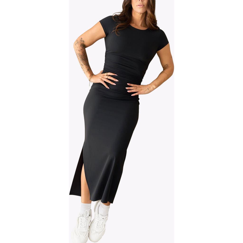 Vitality Cloud Ii Maxi Tee Dress In Black