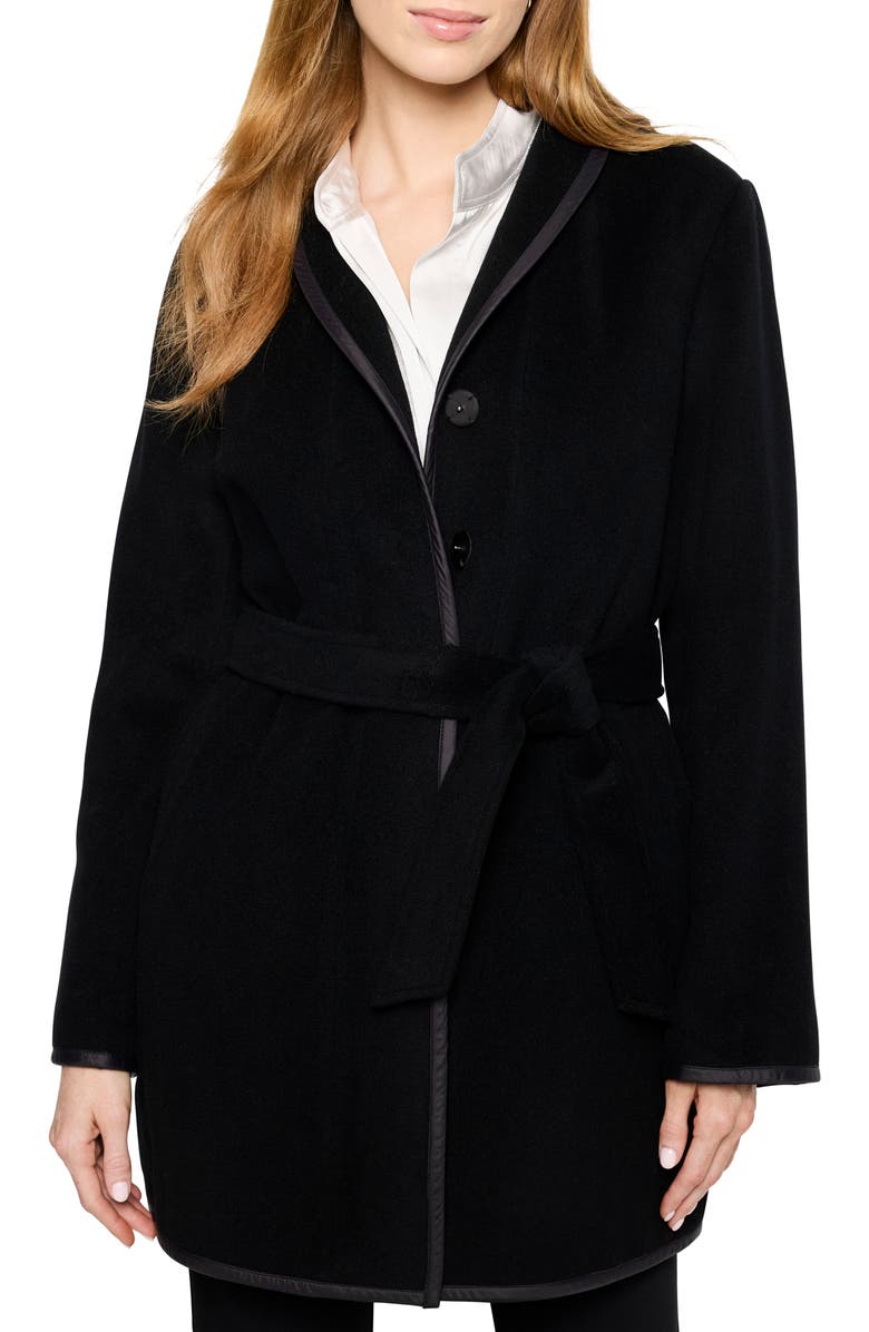 NIC+ZOE Reversible Belted Coat, Alternate, color, Black Onyx