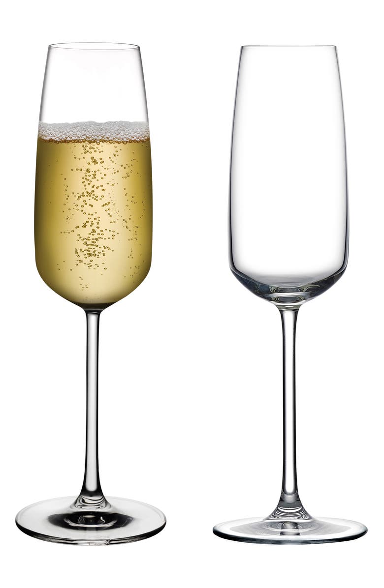 NUDE Mirage Set of 2 Champagne Glasses, Alternate, color, 