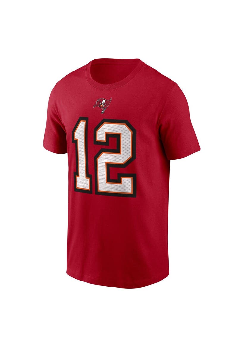 Men's Nike Tom Brady Red Tampa Bay Buccaneers Name & Number T-Shirt, Alternate, color, RED