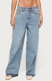 EDIKTED Cailin Contrast Stripe Wide Leg Pants