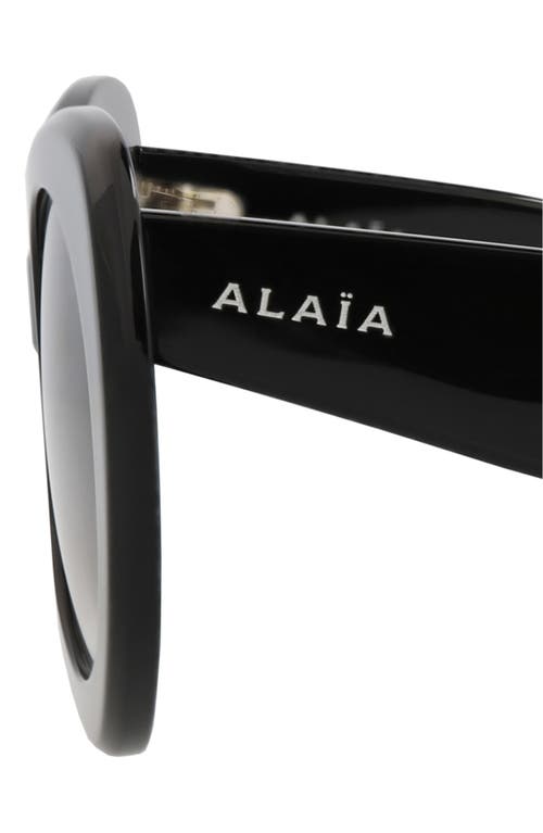 Alaïa 51mm Cat Eye Gradient Sunglasses In Black