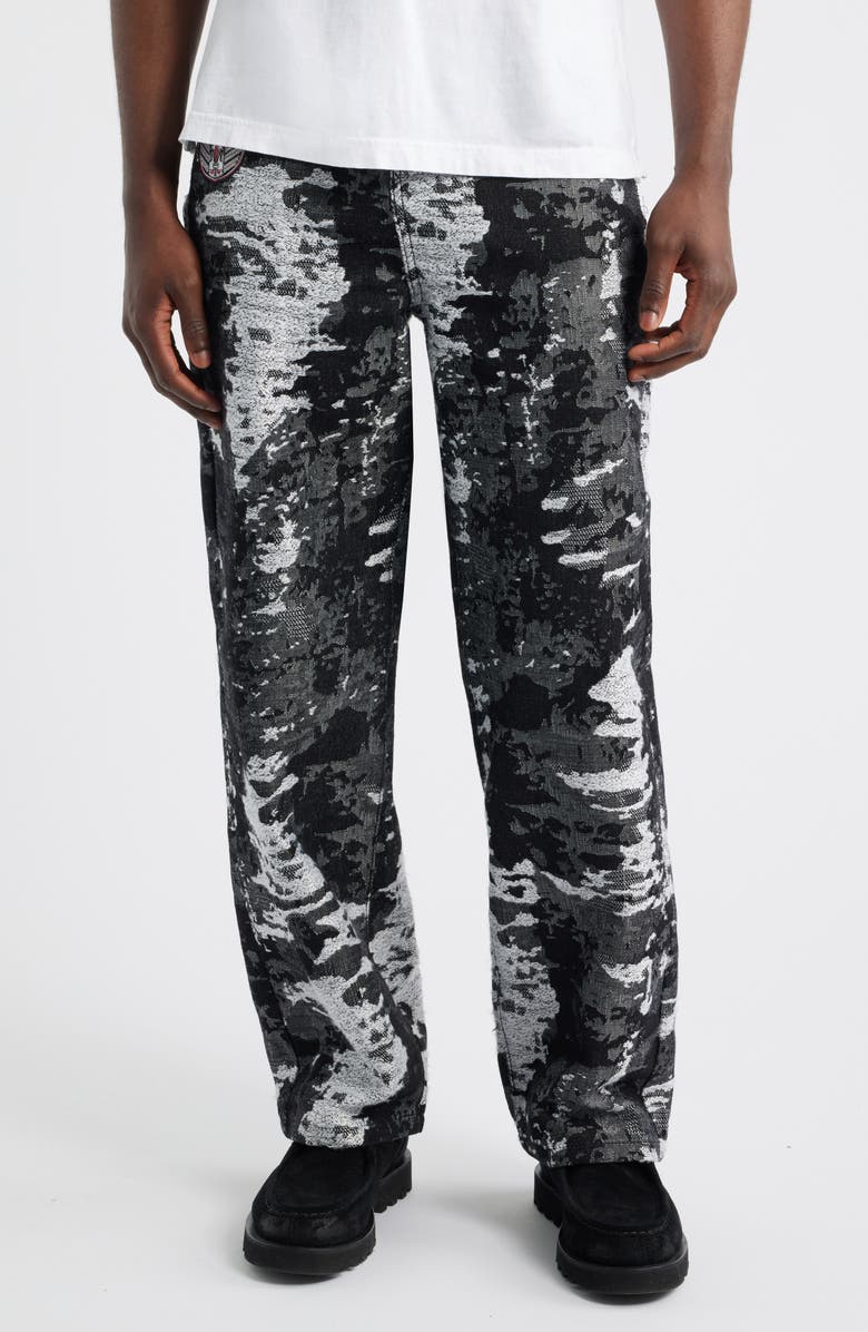 VERYRARE Dark Bastion Straight Leg Jeans, Main, color, Black