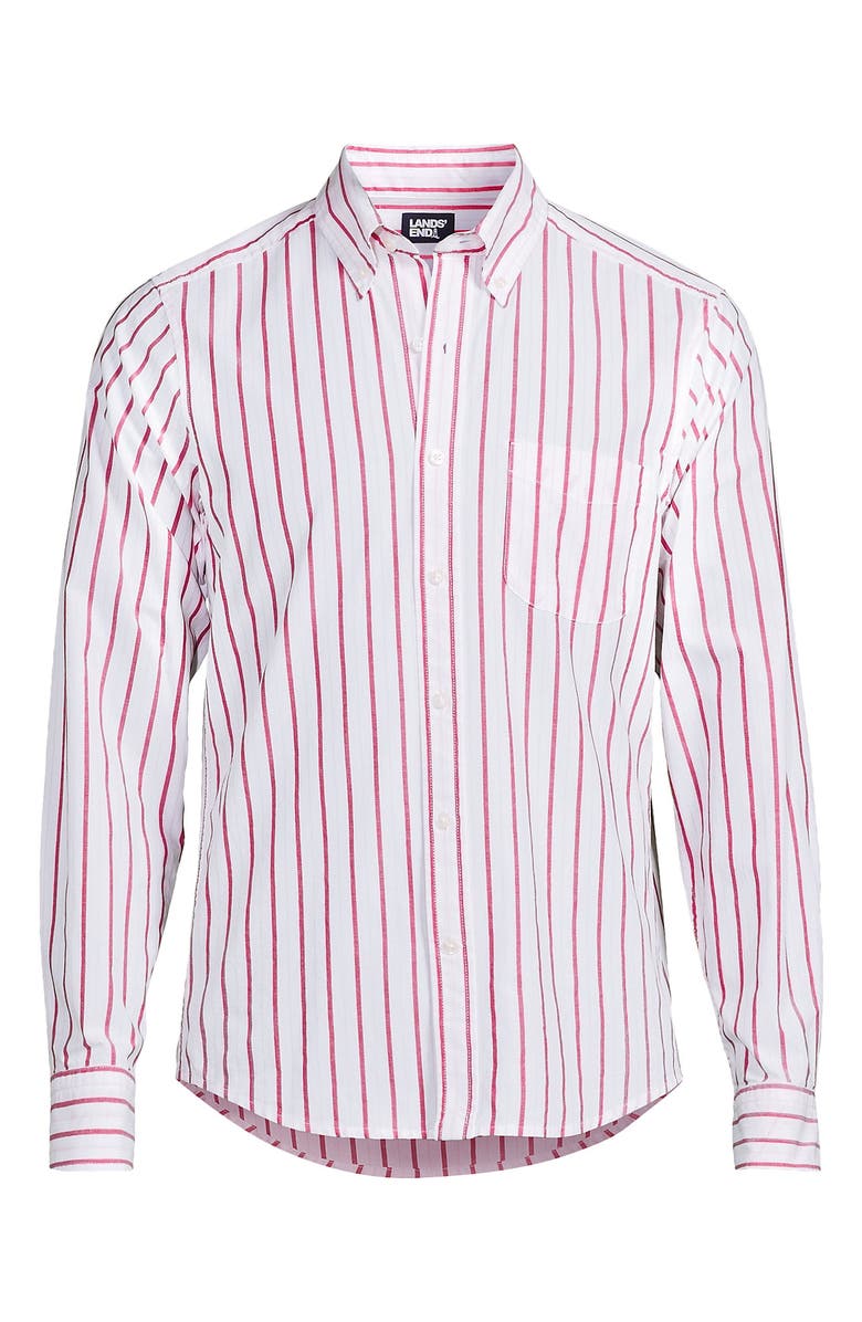 Lands' End Traditional Fit Essential Lightweight Poplin Shirt, Alternate, color, 