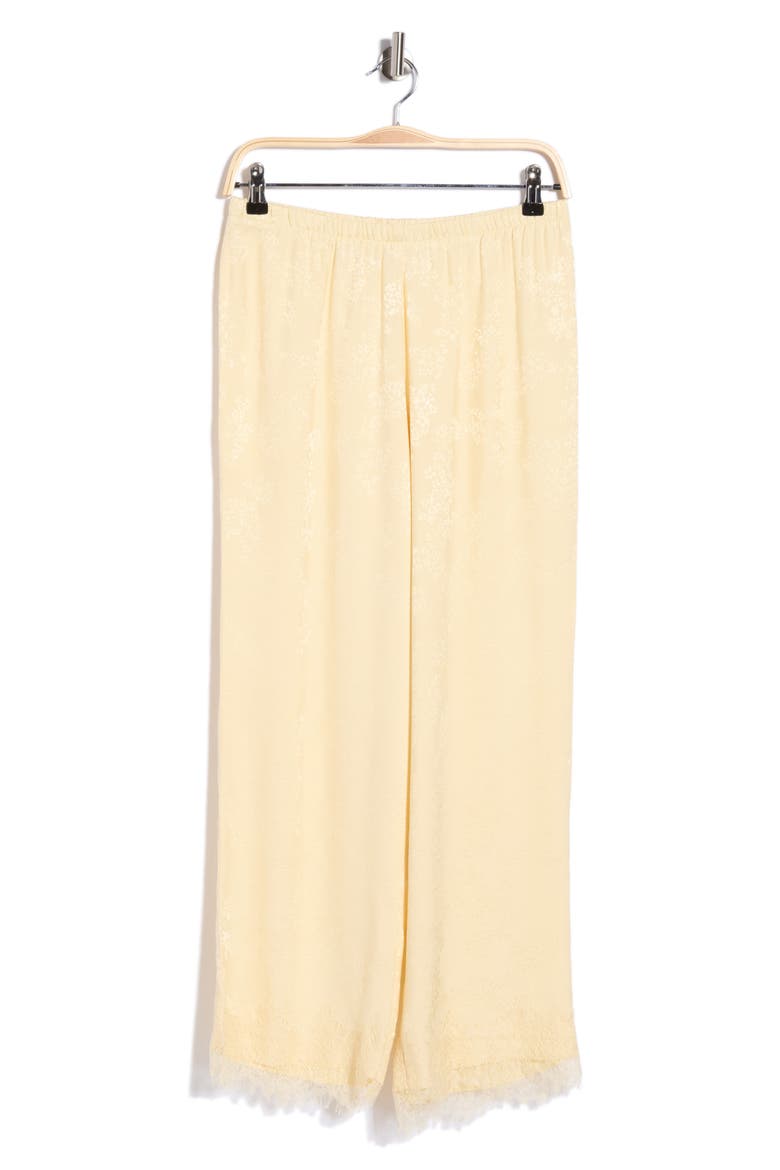 Lace Trim Pants, Main, color, CREAM