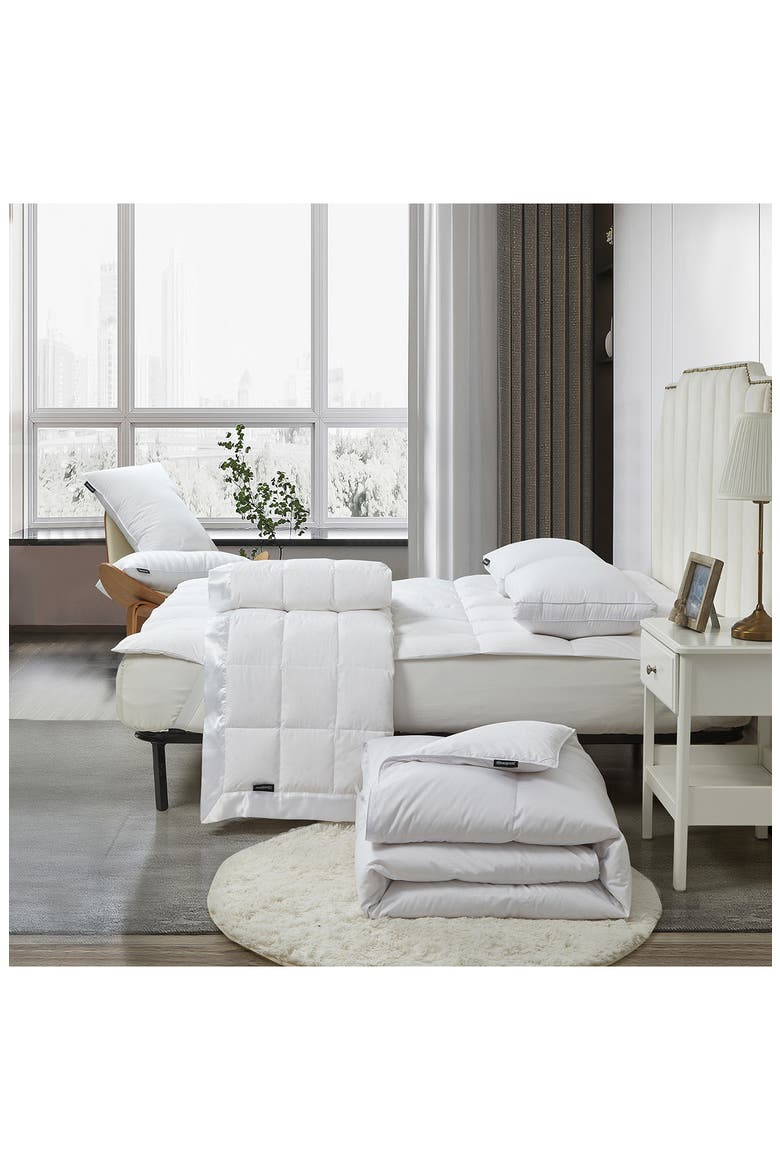 Beautyrest Tencel® & Cotton Blend Breathable RDS Down Comforter - Light Warmth, Alternate, color, WHITE