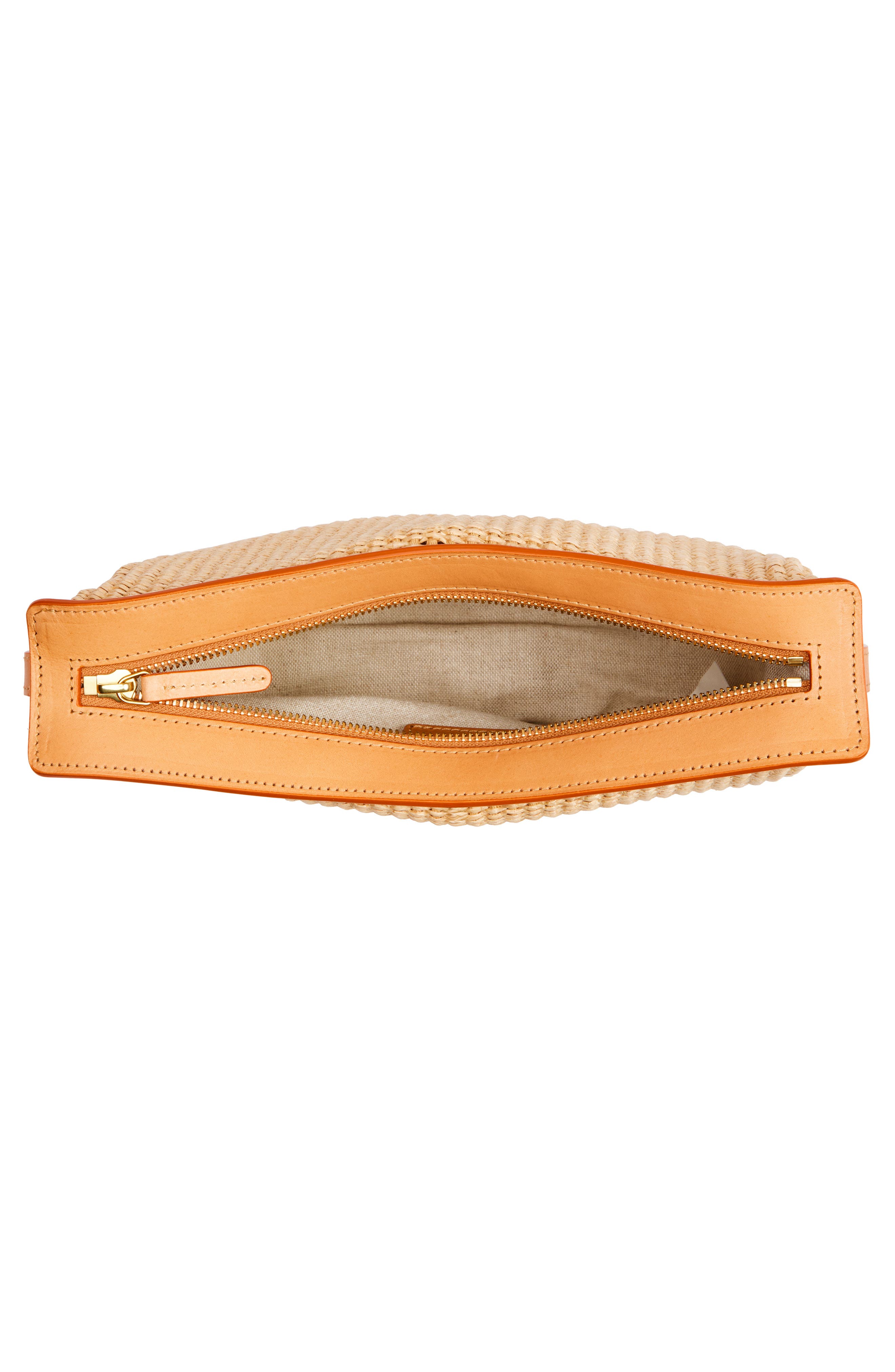 Mansur Gavriel Moon Raffia Sling Bag, Alternate, color, 
