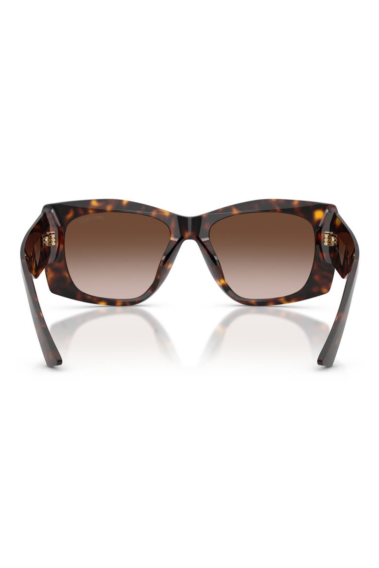 54mm Butterfly Sunglasses, Alternate, color, HAVANA / BROWN GRADIENT
