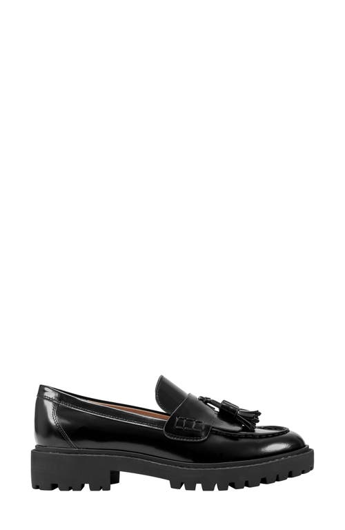 Marc Fisher Ltd Ozzie Kiltie Lug Loafer In Black