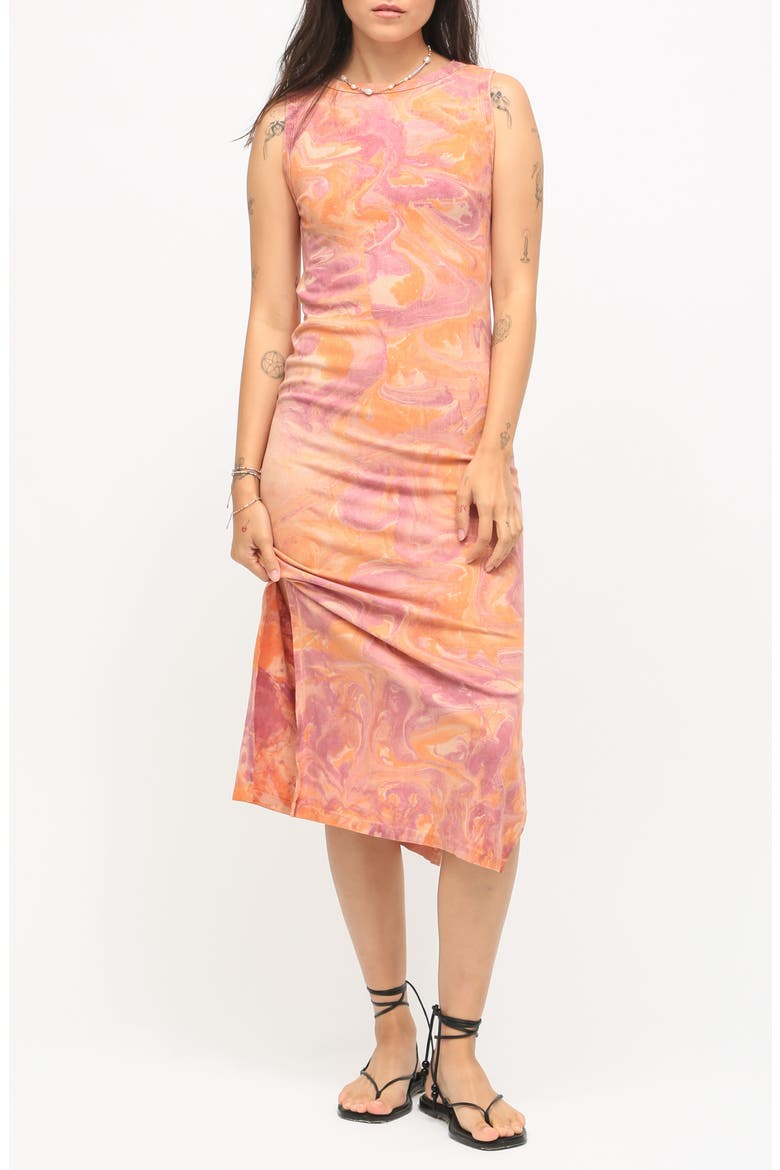Electric & Rose Donna Marble Sleeveless Midi Dress (Women) | Nordstrom