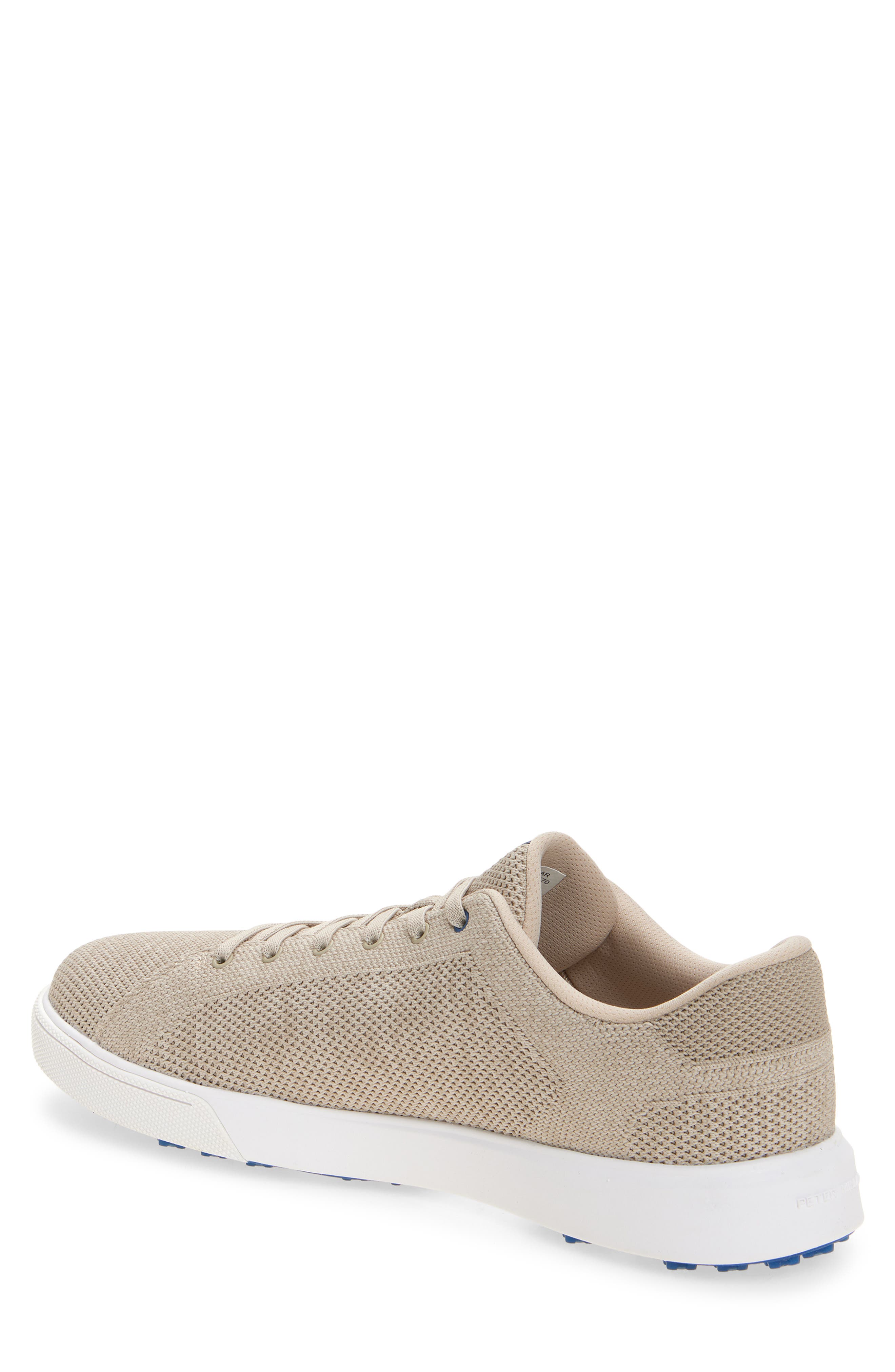 Peter Millar Drift Hybrid Water Resistant Knit Golf Shoe, Alternate, color, Stone