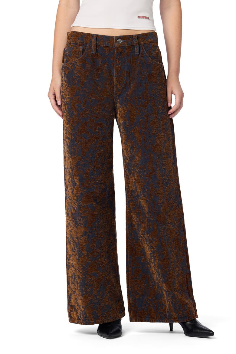 Relaxed Wide Leg Jeans, Main, color, CHALET