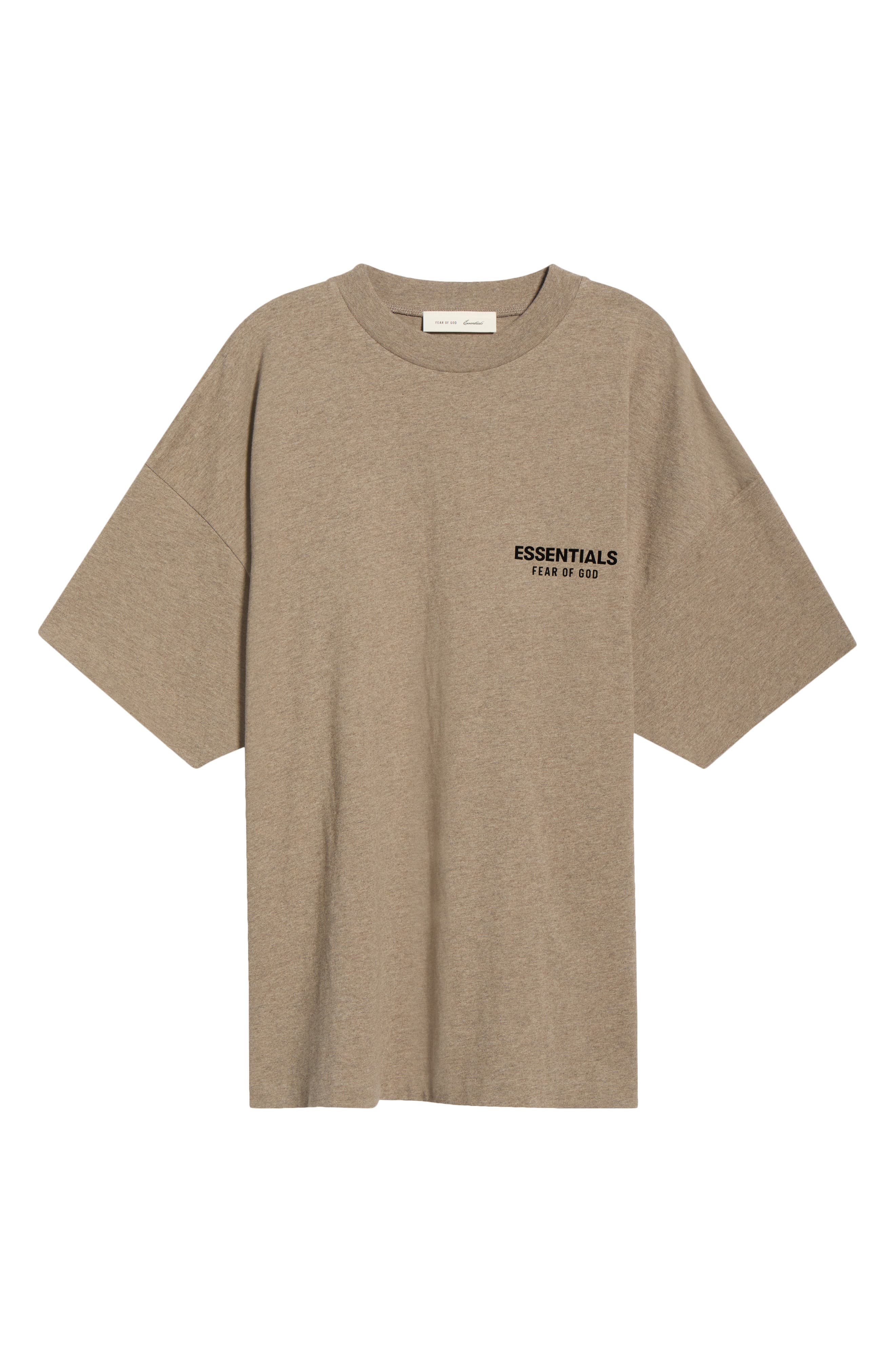 Мужские Fear of God Essentials Classic Fit Cotton Logo T-Shirt — фото 5