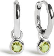 Monica Vinader Birthstone Huggie Hoop Earrings