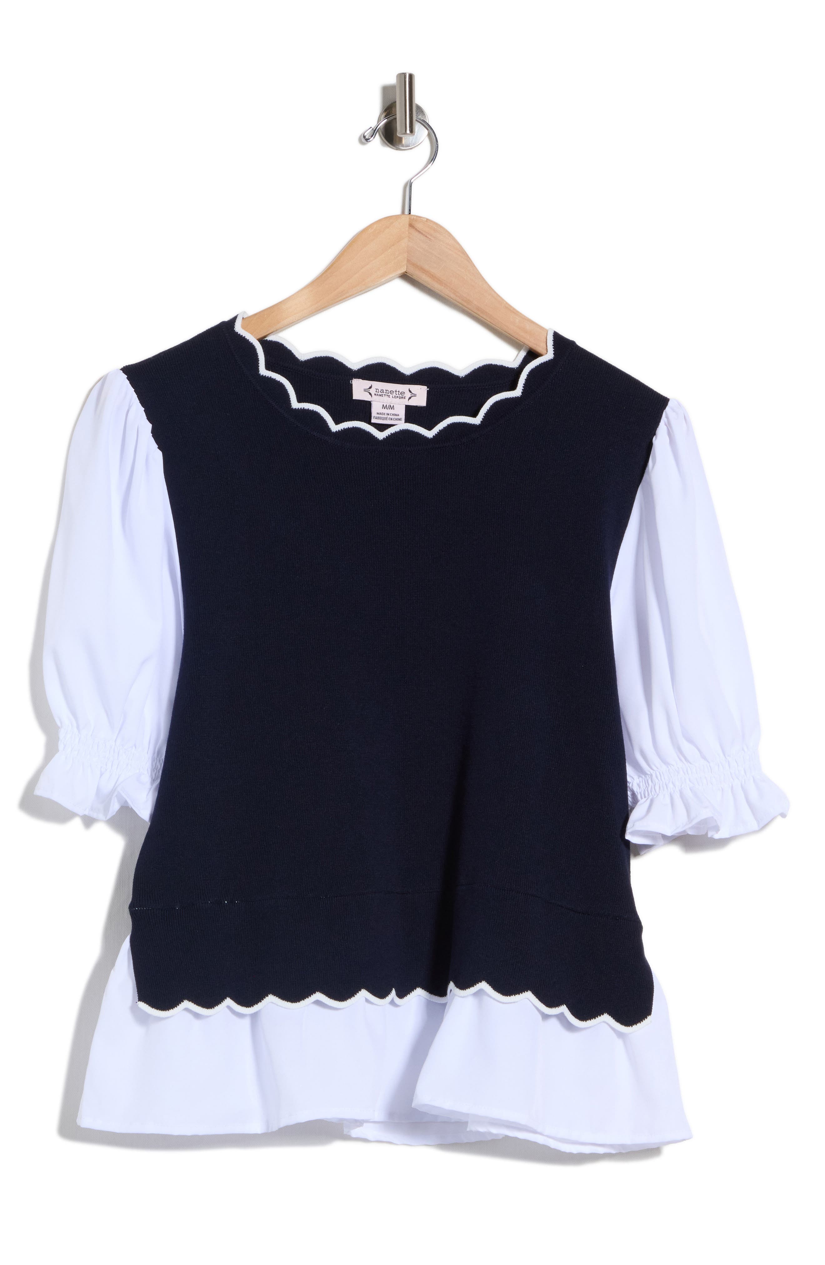 selected NANETTE NAVY/ WHITE