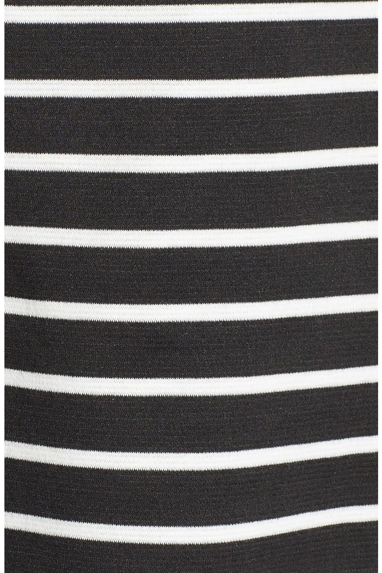 Stripe Sleeveless Swing Top, Alternate, color, BLACK/ IVORY