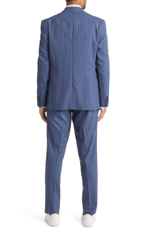 Ted Baker London Karl Stripe Wool Suit In Blue