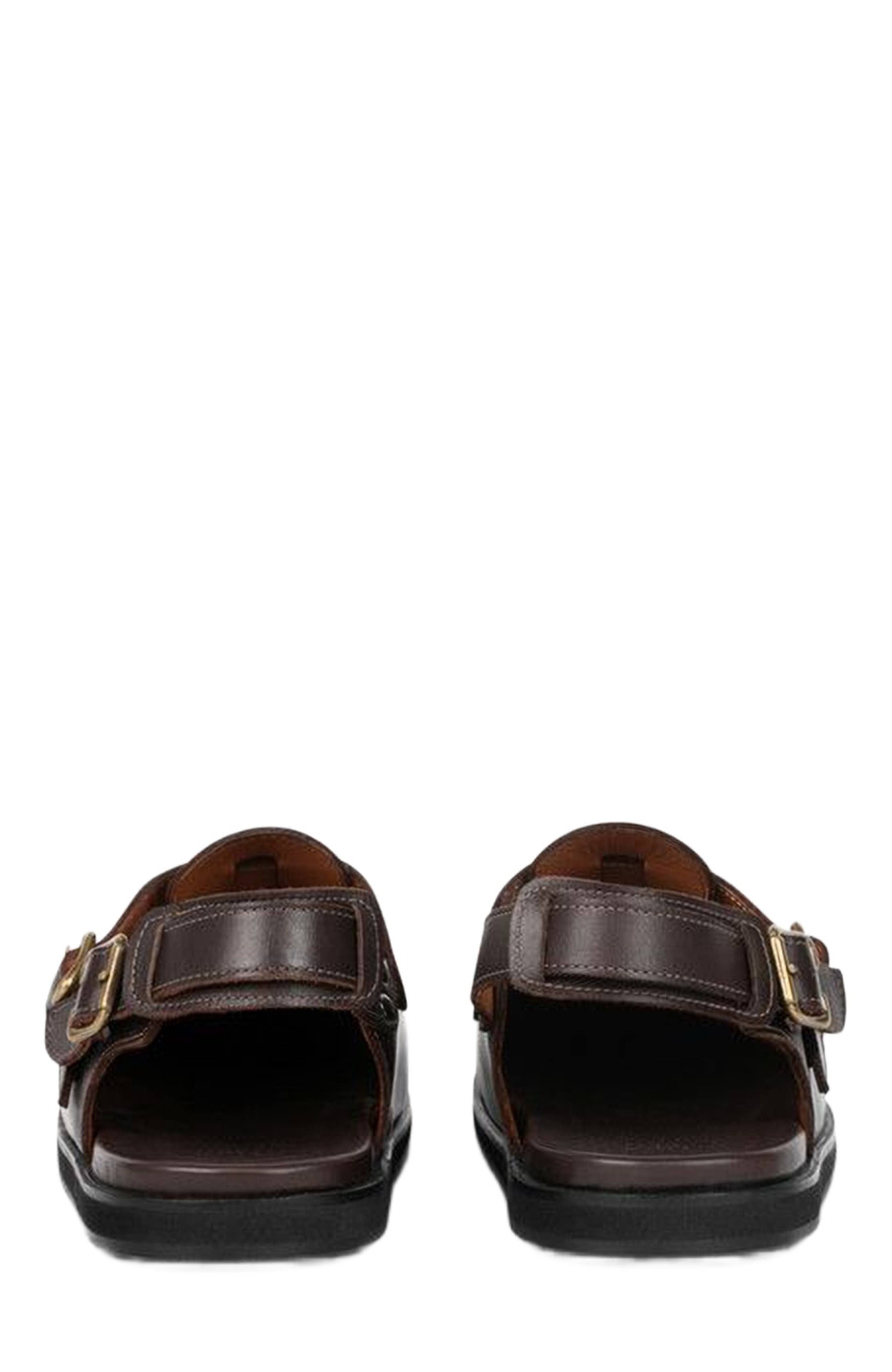 Harbor Moc Sandal, Alternate, color, Chestnut Grain Brown