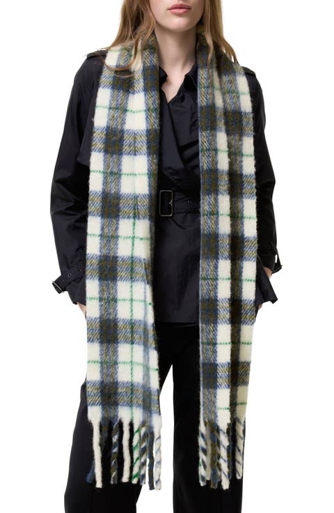 Narrow Check Scarf