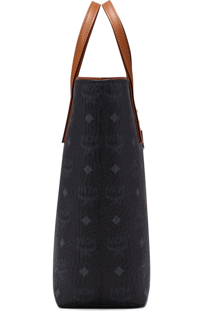 MCM Small Anya Visetos Coated Canvas Tote, Alternate, color,