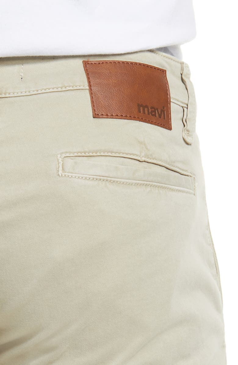 Mavi Jeans Johnny Men's Slim Fit Twill Chino Pants, Alternate, color, Stone Grey Sateen