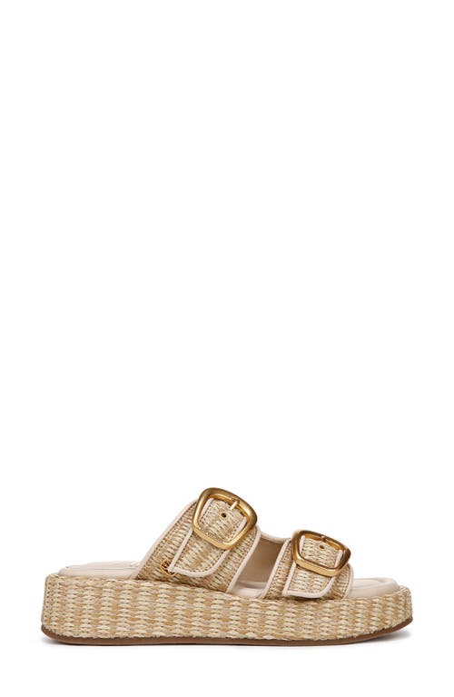 Sam Edelman Nerissa Two-strap Platform Sandal In Dark Natural