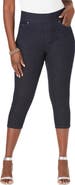 Jessica London Comfort Waist Stretch Denim Capris
