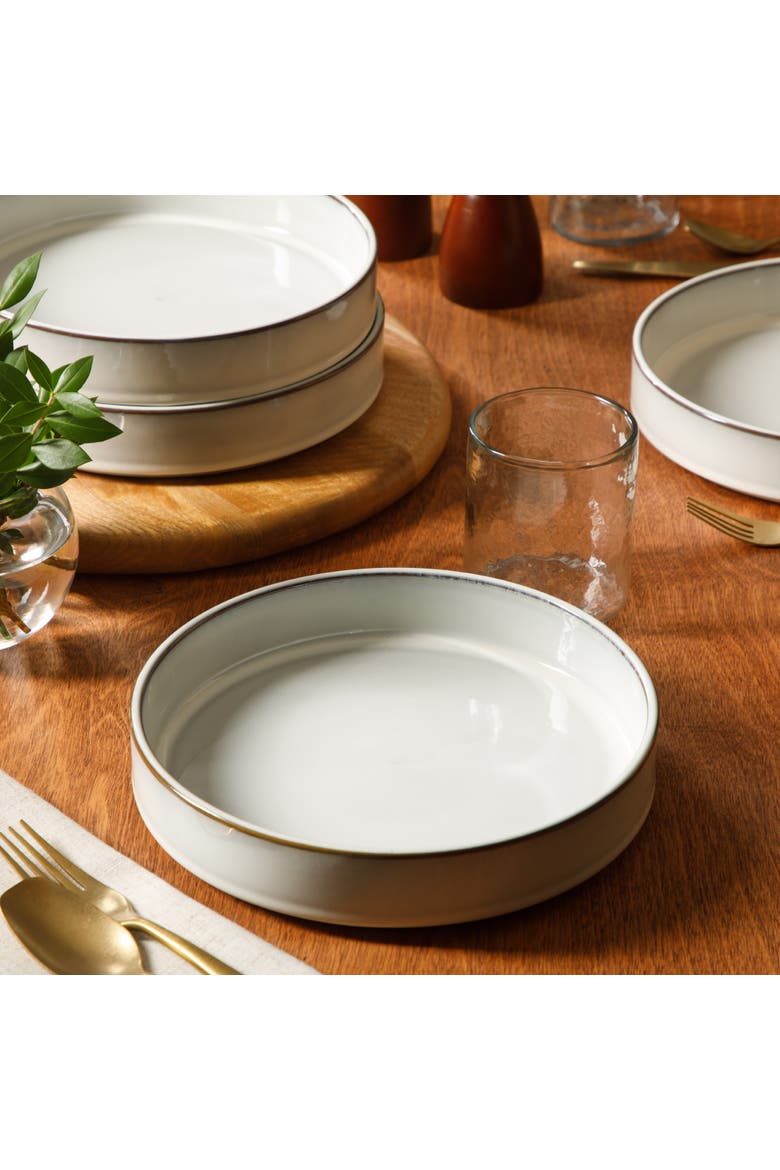 Santorini Mist Terracotta Pasta Bowl Set, Alternate, color, Moonstone White